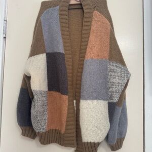 BiBi Colorblock Cozy Cardigan